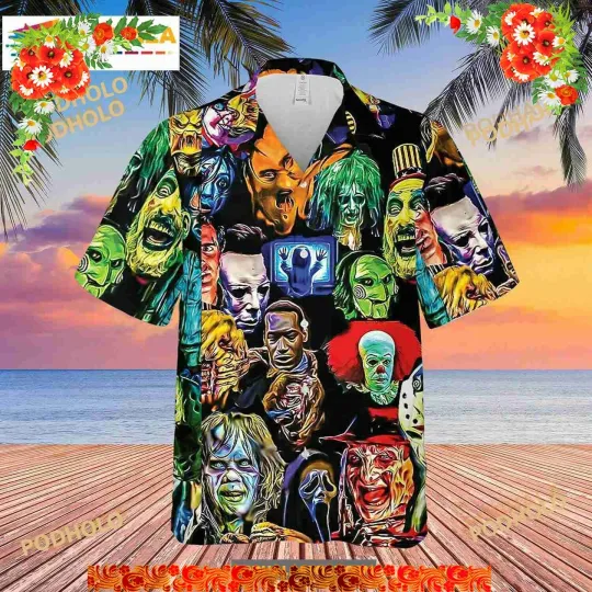 Discover Hawaiian Shirt The Villain In A Horror Movie Halloween Horror