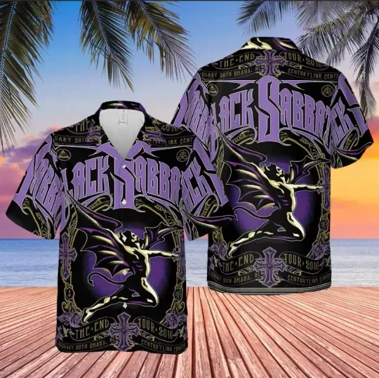 BLACK SABBATH THE END WORLD TOUR 2016 Hawaiian Shirt