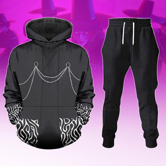 Kpop Demon Hunters Saja Boys Jinu Cosplay Costume, Jinu Saja Hoodie, Unisex Joggers, Jinu Uniform, Derpy Tiger Shirt, Halloween Gifts