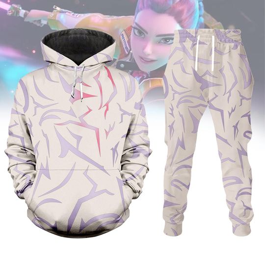 Discover Halloween Rumi Cosplay Hoodie, Kpop Demon Hunter Shirt, Zoey Rumi Mira Costume, Tattoo Outfits, Kpop Unisex Joggers, Halloween Gift