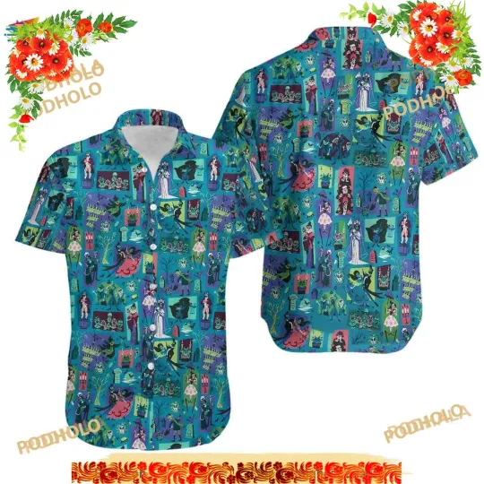 Discover Haunted Mansion Disney Hawaiian Shirt, Disney Stretching Room Tee