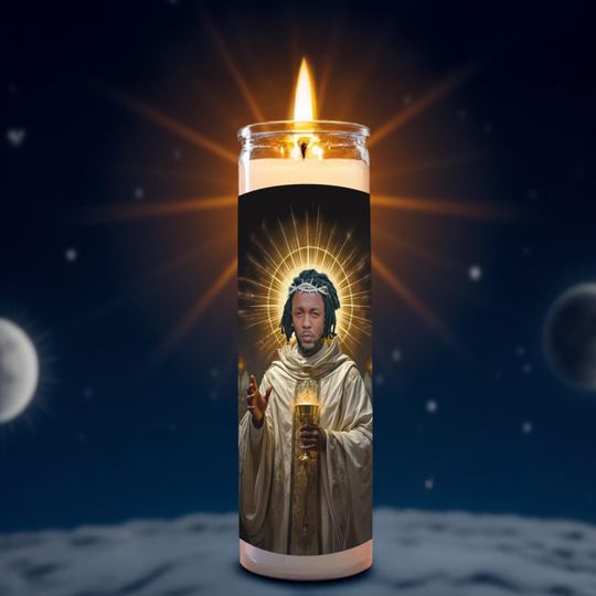 Discover Saint Kendrick Celebrity Prayer Candle