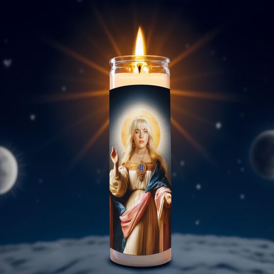 Billie Celebrity Prayer Candle