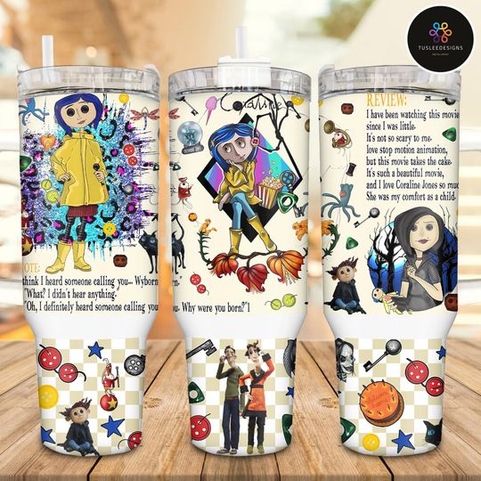 Coquette Bow Movie Eyes 40 oz Tumbler, Fantasy Movie 40oz Pumpkin Skinny Tumbler, Halloween Coquette Tumbler