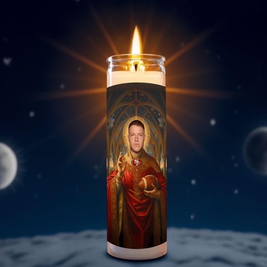 Christian Mccaffrey Celebrity Prayer Candle