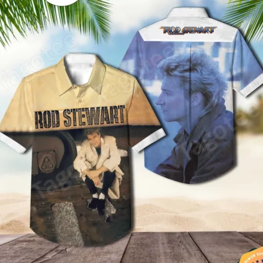 Discover Rod Stewart Every Beat Of My Heart Album Cover Hawaiian Shirt
