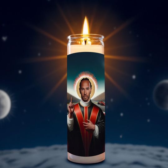 Discover Saint Lewis Hamilton Celebrity Prayer Candle