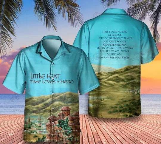 Discover Little Feat Time Loves A Hero Album Hawaiian Shirt