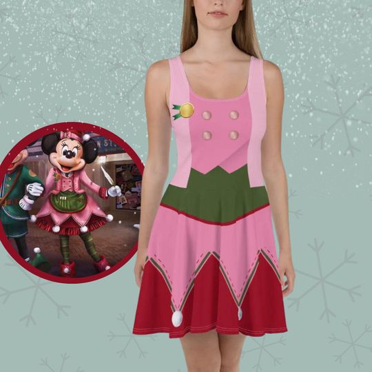 Disney Christmas dress Minnie Mouse Cosplay dress Holidays Disneyworld