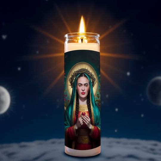 Discover Saint Frida Kahlo Celebrity Prayer Candle