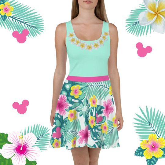 Discover Womens Aulani Dress Disney Hawaiian dress outfit running dress