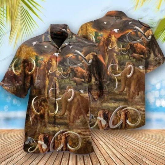 Discover Bring Back The Mammoth For Summer Vacation Hawaiian Shirt