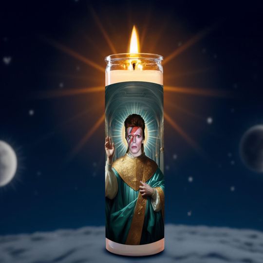 Discover Saint David Bowie Celebrity Prayer Candle