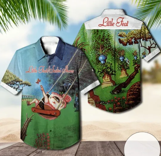 Discover Little Feat Sailin' Shoes Album Cover Hawaiian Shirt