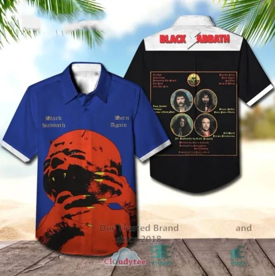 Black Sabbath Born Again Albums Hawaiian Shirt, Best Gift For Music Lovers