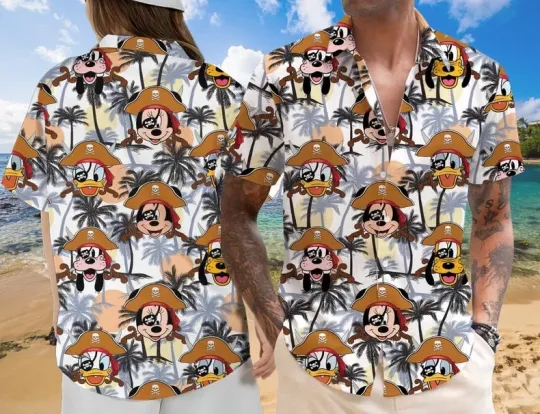 Discover Pirates Of Caribbeann Hawaiian Shirt, Mickey & Friends Pirates Shirt
