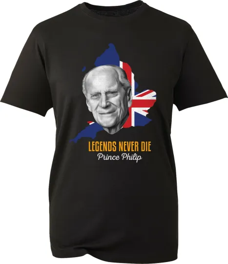 Discover Legend Never Die Prince Philip T-Shirt British Prince Duke of Edinburgh