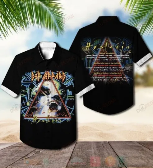 Discover Def Leppard Hysteria Disc One Original Album Hawaiian Shirt