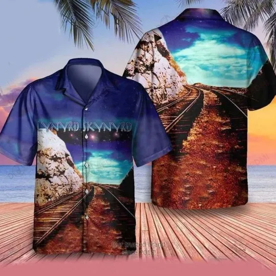 Lynyrd Skynyrd Band Edge Of Forever Album Cover Music Hawaiian Shirt