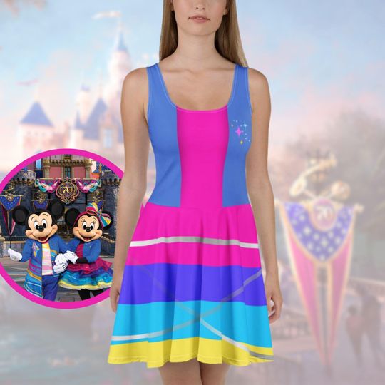 Disneyland 70th Anniversary Minnie Mouse Dress outfit cosplay Disney bounding womens
