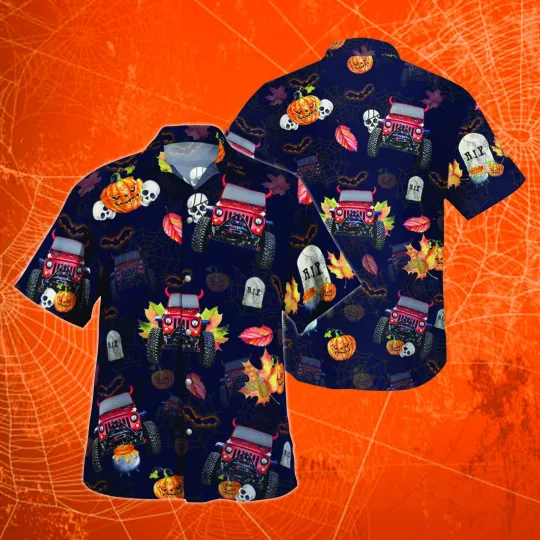 Discover Jeep Lovers Halloween Hawaiian Shirt Aloha Summer Beach