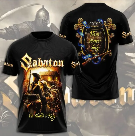 Discover Sabaton 3D T-Shirt Gift For Fans Full Size