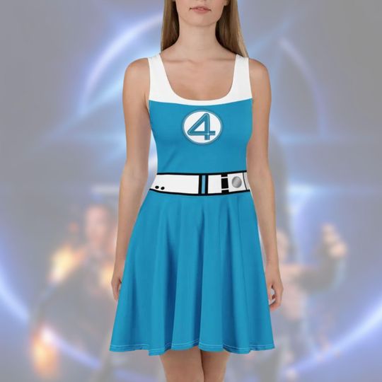 Discover Fantastic 4 womens dress cosplay Disney Bounding Marvel invisible woman run Disney