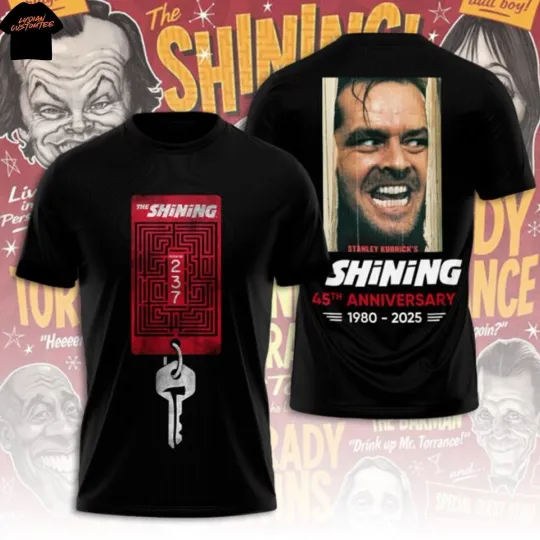 Discover The Shining 45th Anniversary 1980-2025 3D T-Shirt