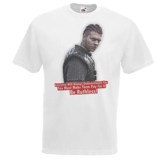 Discover Men's Ivar the Boneless Viking T-Shirt, Medieval Norse TV Show Unisex White Tee