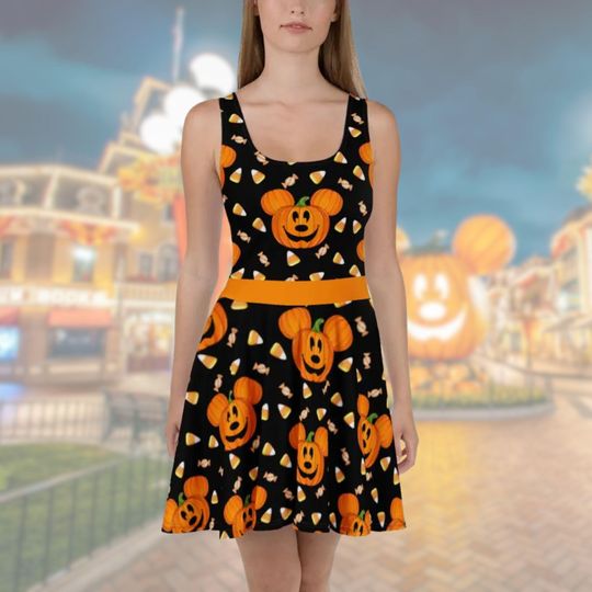 Disney Halloween Mickey Pumpkin dress run Disney womens adult costume Disney bounding candy corn