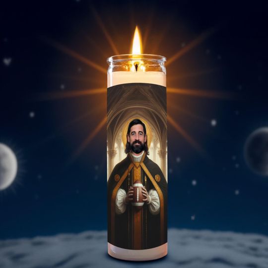 Discover Aaron Rogers Celebrity Prayer Candle