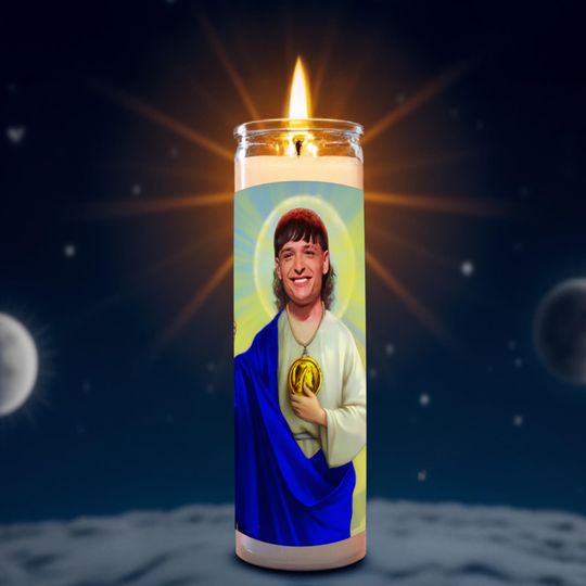 Discover Peso Pluma Celebrity Prayer Candle