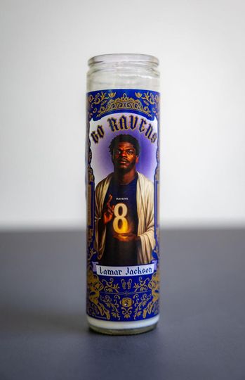 Baltimore Ravens - Lamar Jackson Prayer Candle