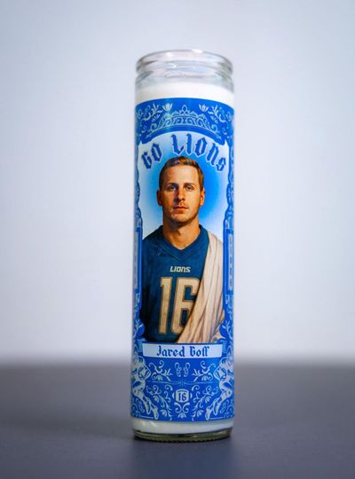 Discover Detroit Lions - Jared Goff Prayer Candle