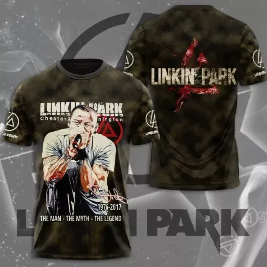 Discover Linkin Park X Chester Bennington 3D T-shirt Unisex All Size