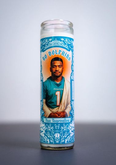 Miami Dolphins - Tua Tagovailoa Prayer Candle
