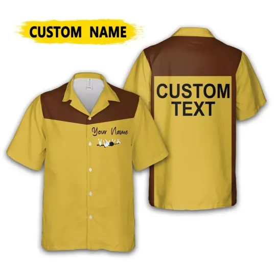 Personalize Custom Name Bowling, Vintage USA Bowling Team Aloha Hawaiian Shirt