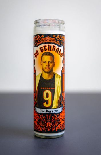 Discover Cincinnati Bengals - Joe Burrow Prayer Candle