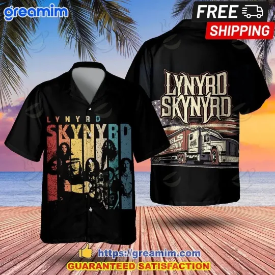 Lynyrd Skynyrd Vintage Short Sleeve Hawaiian Shirt