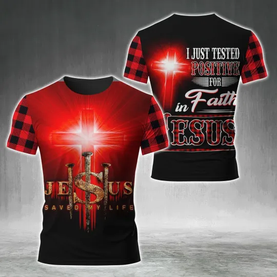 Discover Jesus Is My Savior Christian All 3D Shirt AOP shirt Full Size S-5XL