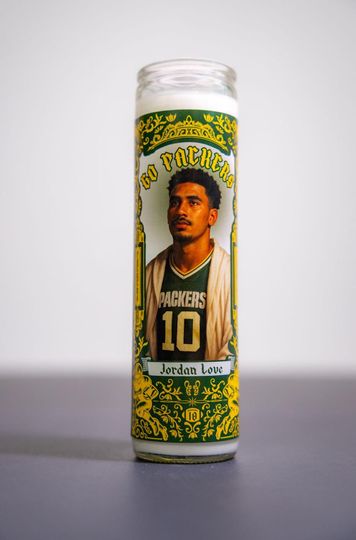 Discover Green Bay Packers - Jordan Love Prayer Candle