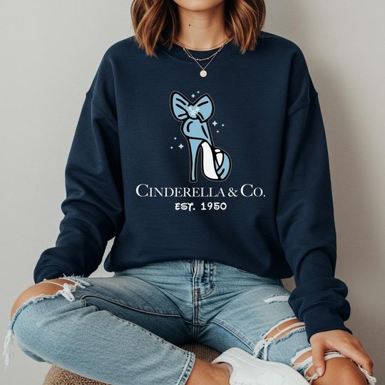 Discover Cinde And Co Est 1950 Sweatshirt, Gift For Disney Vacation, Disneyland Hoodie, Disney Princess Sweatshirt, Disney Cinde Sweatshirt