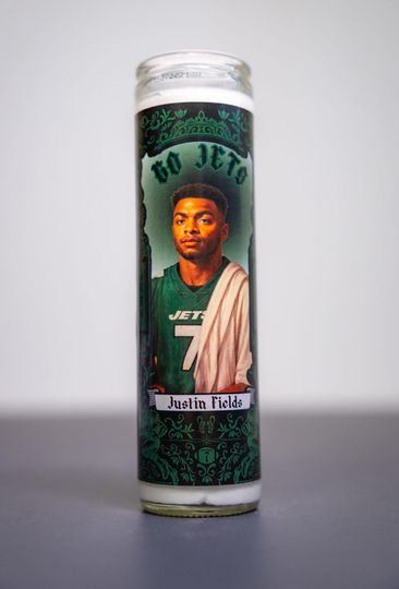 Discover NY Jets - Justin Fields Prayer Candle