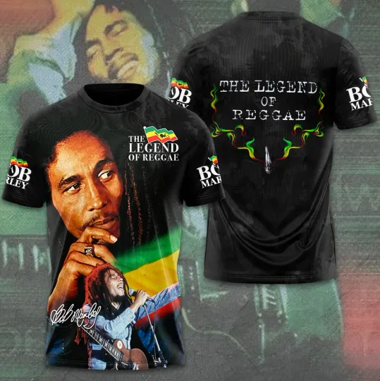 Bob Marley The Legend Of Reggae 3D T-Shirt