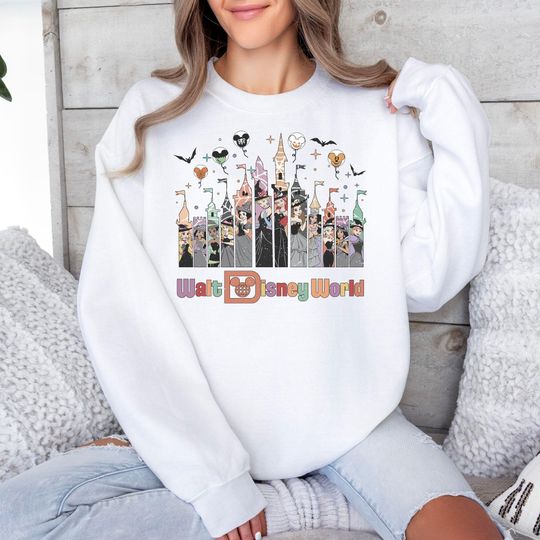 Discover Witch Princess Sweater, Halloween Disneyland Hoodie, Trendy Halloween Sweat, Halloween Cute Women Sweatshirt, Halloween Disney Gift Sweat