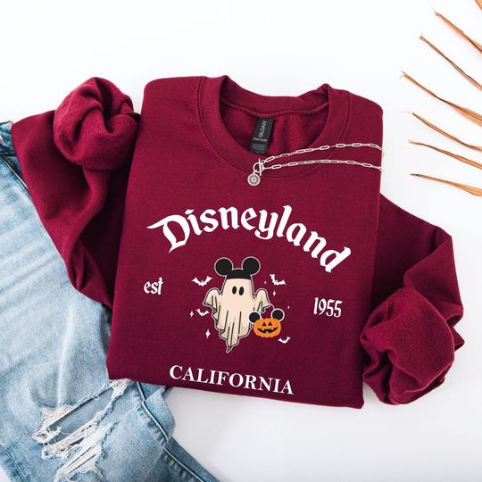 Discover Halloween Disneyland Ghost Hoodie: Mickey Mouse Sweatshirt