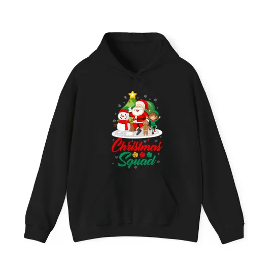 Discover Christmas squad Hoodie, Santa claus Hood, Santa squad, Xmas hood Top
