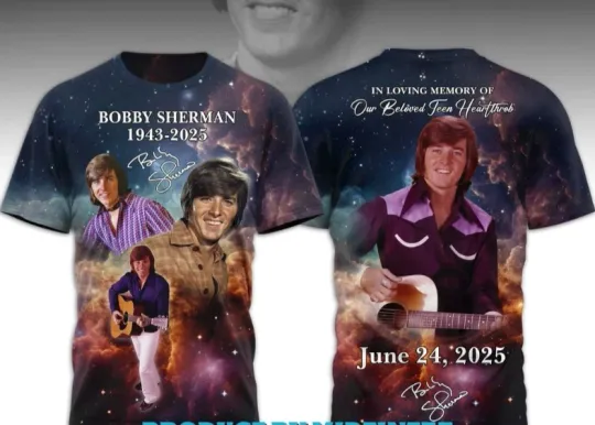 Discover Bobby Sherman 2025 Thank You 3D T-Shirt