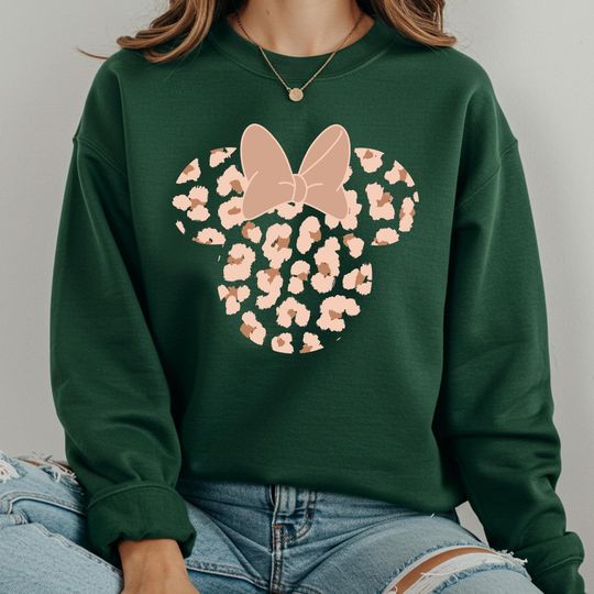 Leopard Print Minnie Sweatshirt, Animal Kingdom Hoodie