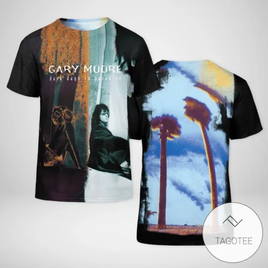 Discover Gary Moore Dark Days In Paradise Album Cover AOP 3D T-Shirt
